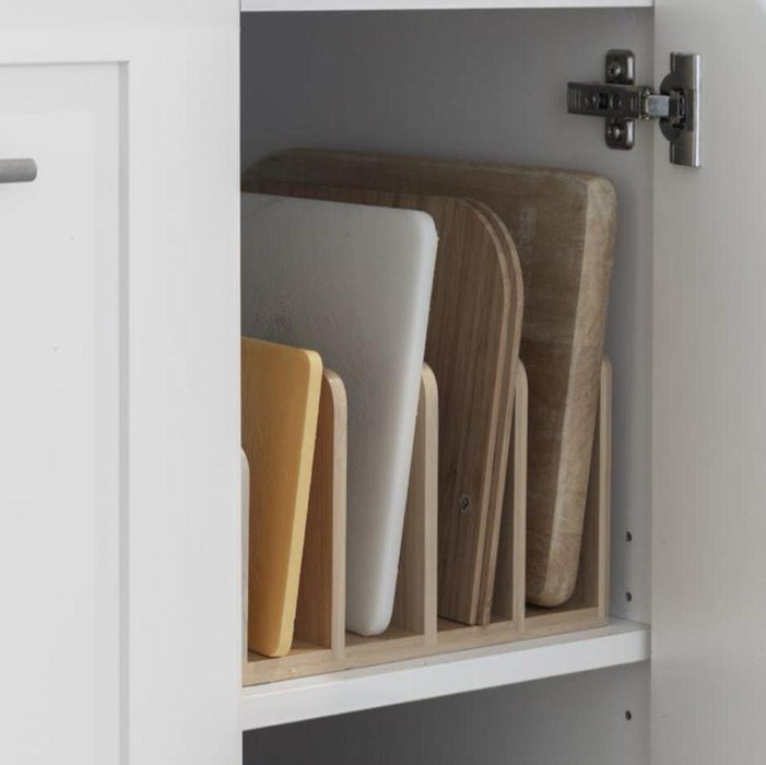 Bamboo Standing Tray & Lid Organiser - Little Label Co The Home of Organisation For Kitchen, Bathroom, Laundry & More