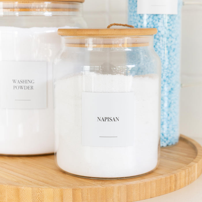 Glass Jar with Bamboo and Twine Lid - 2L