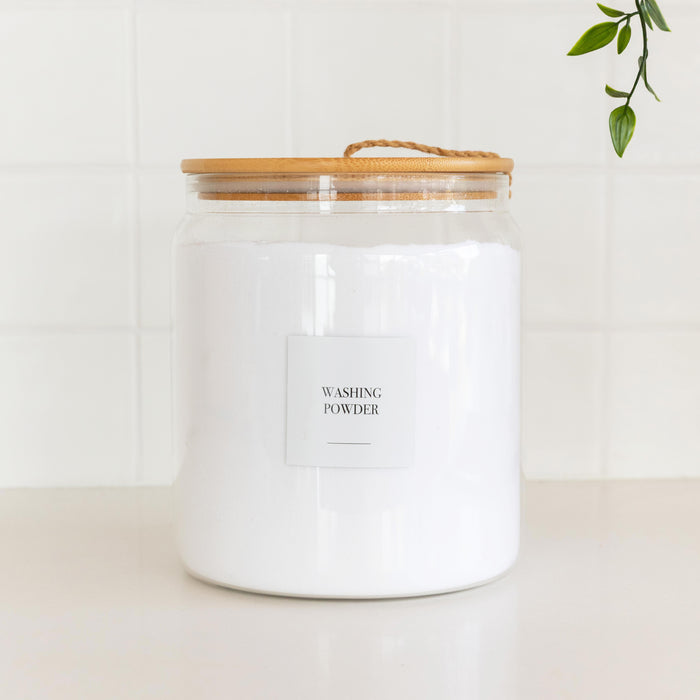 Glass Jar with Bamboo and Twine Lid - 4L