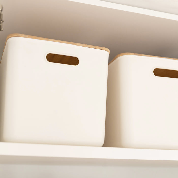 Complete Bamboo & Glass Pantry Organisation Set