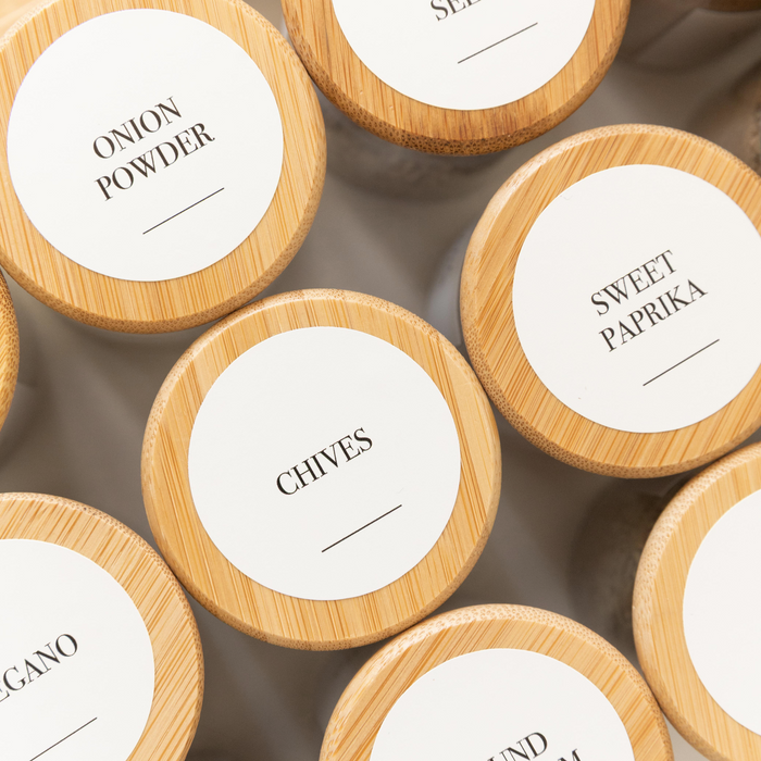 Round Herb & Spice Sticker Pack (84 Stickers)