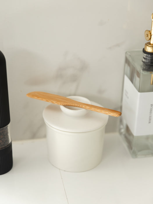 Electric Salt & Pepper Grinder & Butter Bell Set