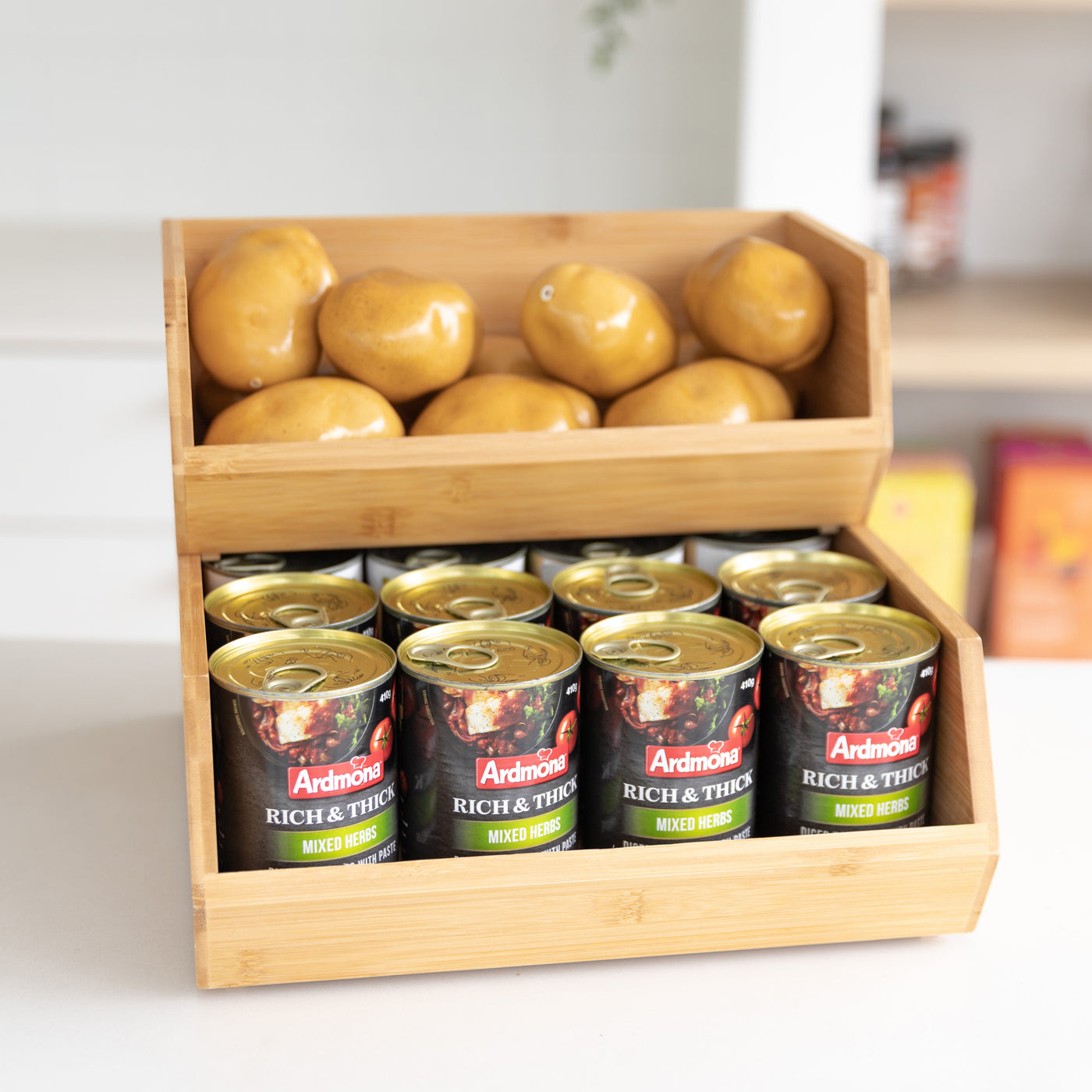 Bamboo Stackable Organiser Wide– Little Label Co