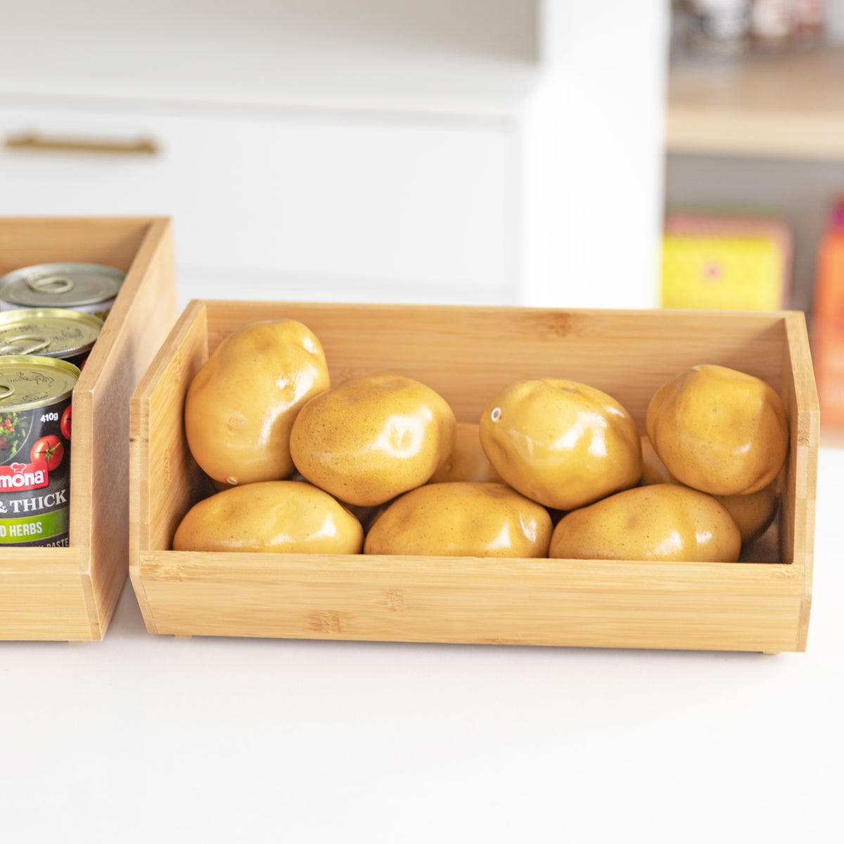 Bamboo Stackable Organiser Wide– Little Label Co