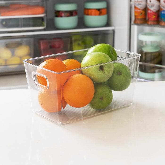 Clear Storage Tub Medium - Little Label Co Australia - The Home of Organisation For Kitchen, Bathroom, Laundry & More
