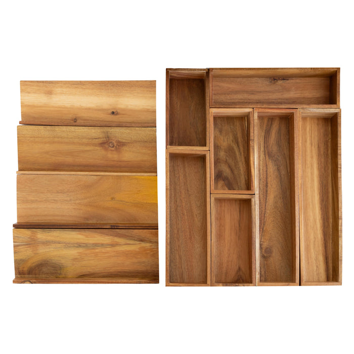 Ultimate Acacia Wood Drawer Organisation Pack - Little Label Co Australia - The Home of Organisation For Kitchen, Bathroom, Laundry & More