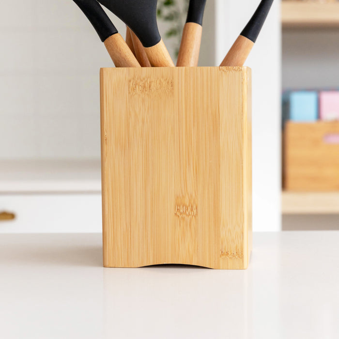 Bamboo Utensil Holder