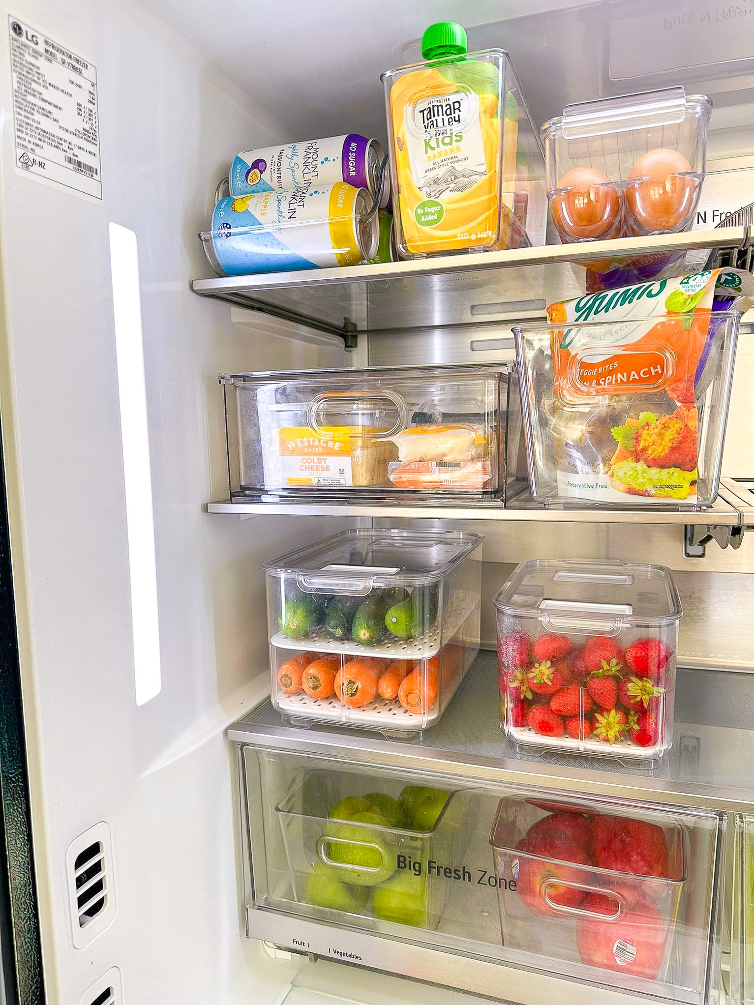 Fridge & Freezer Organisation Stickers - 36 Label Pack – Little Label Co