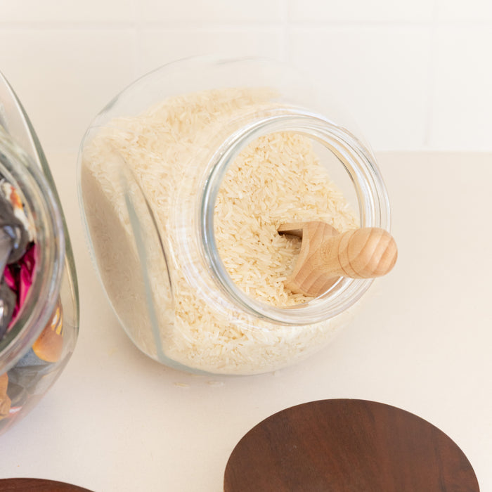Glass Snack Jar with Acacia Lid - 2L