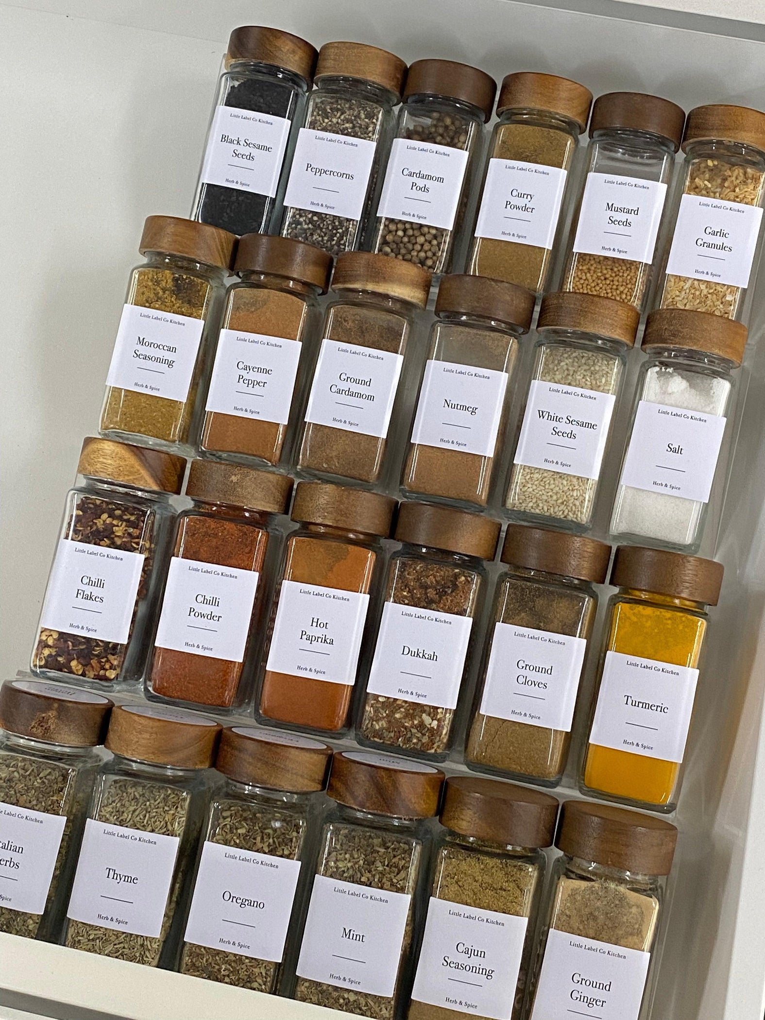 Acrylic Herb & Spice Drawer Organiser — Little Label Co