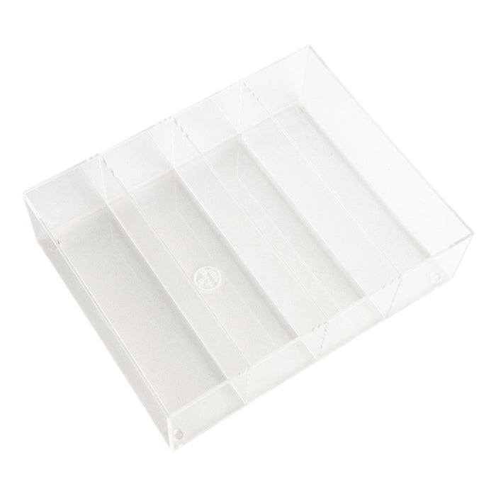3-Compartment Clear Acrylic Hanging Organizer – 9.25x4.5x6 Inches – Wall Mount