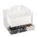 Acrylic Tissue Box Holder with Pull Out Storage - Little Label Co - Facial Tissue Holders - 40%, Accessories and Parts, Acrylic Storage, Bathroom Organisation, Bathroom Storage, Beauty Product Organisation, Bench-top Organisation, Catchoftheday, Home Organisation, warehouse