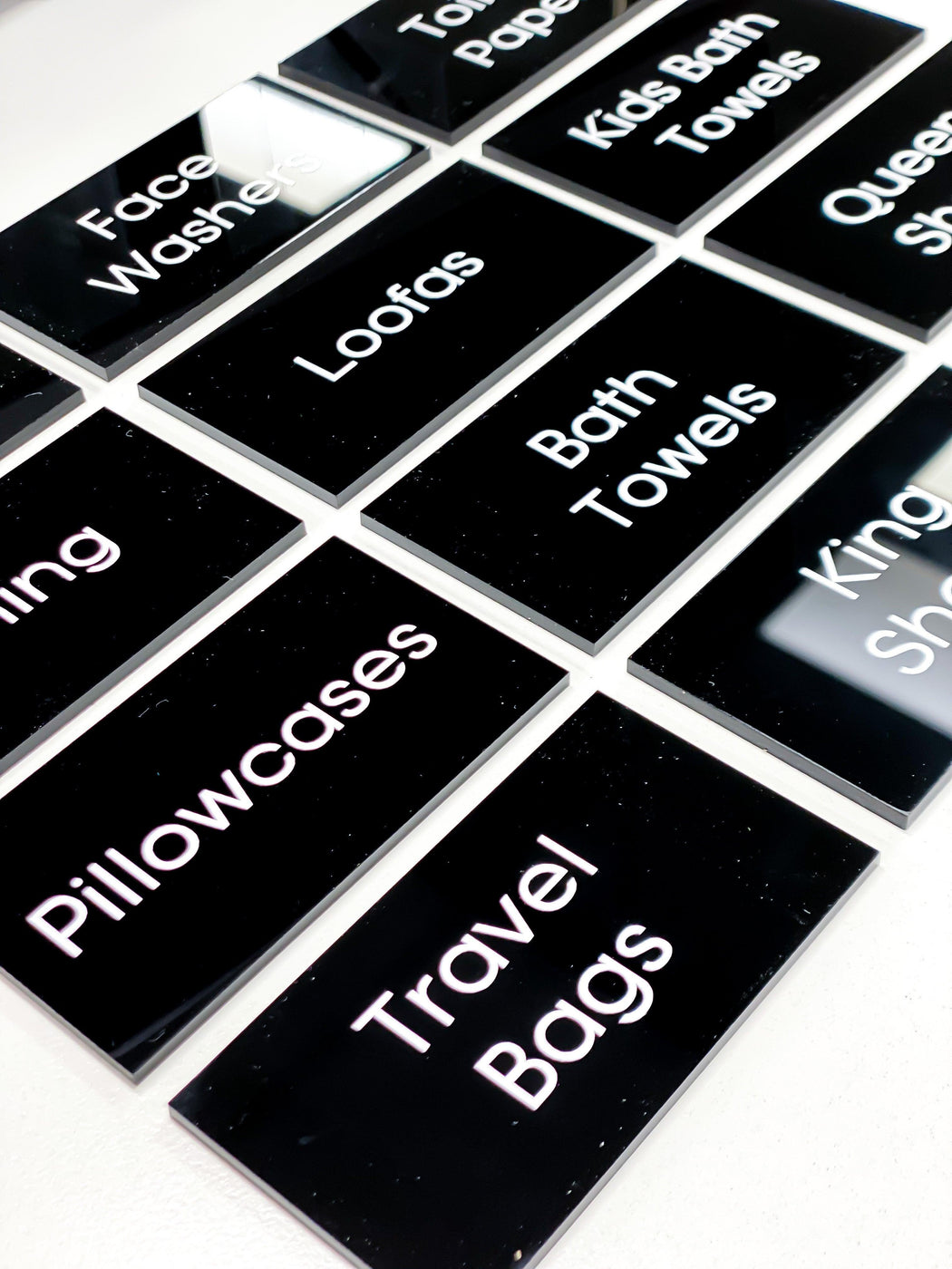 Acrylic and Bamboo Tags with Custom Labels – Little Label Co