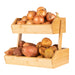Bamboo 2-Tier Fruit & Veggie Basket - Little Label Co - Food Storage Accessories - 60%, Bamboo Baskets, Bamboo Storage Solutions, Catchoftheday, Fruit & Vegetable Storage, Kitchen Organisation, Kitchen Storage, Pantry Organisation