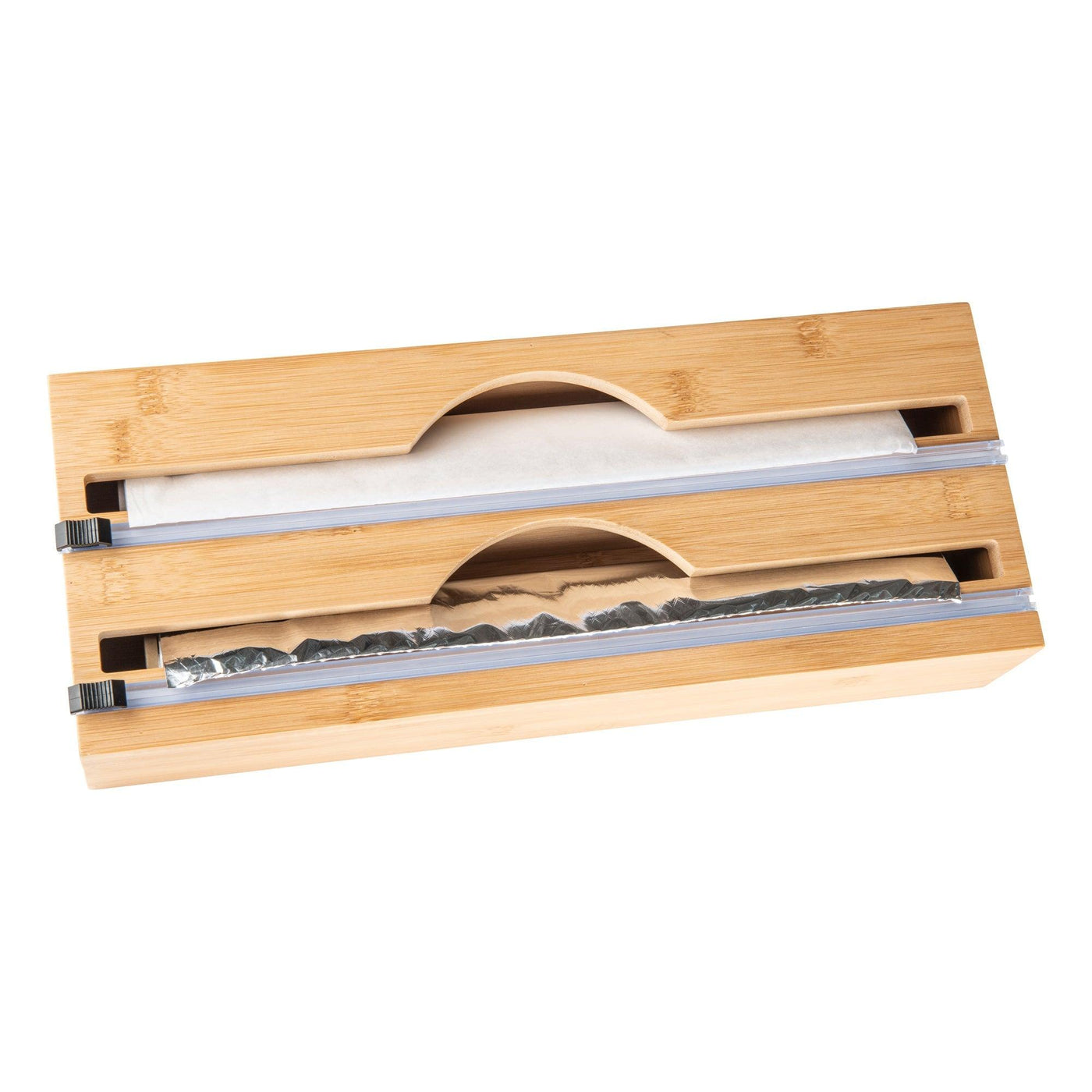 Bamboo Food Wrap Dispenser 2 Inserts Little Label Co