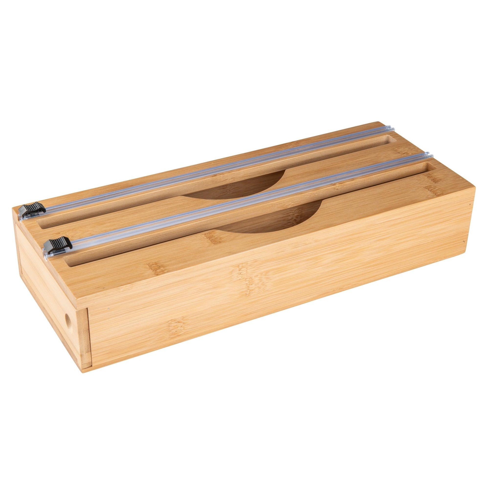 Bamboo Food Wrap Dispenser 2 Inserts Little Label Co