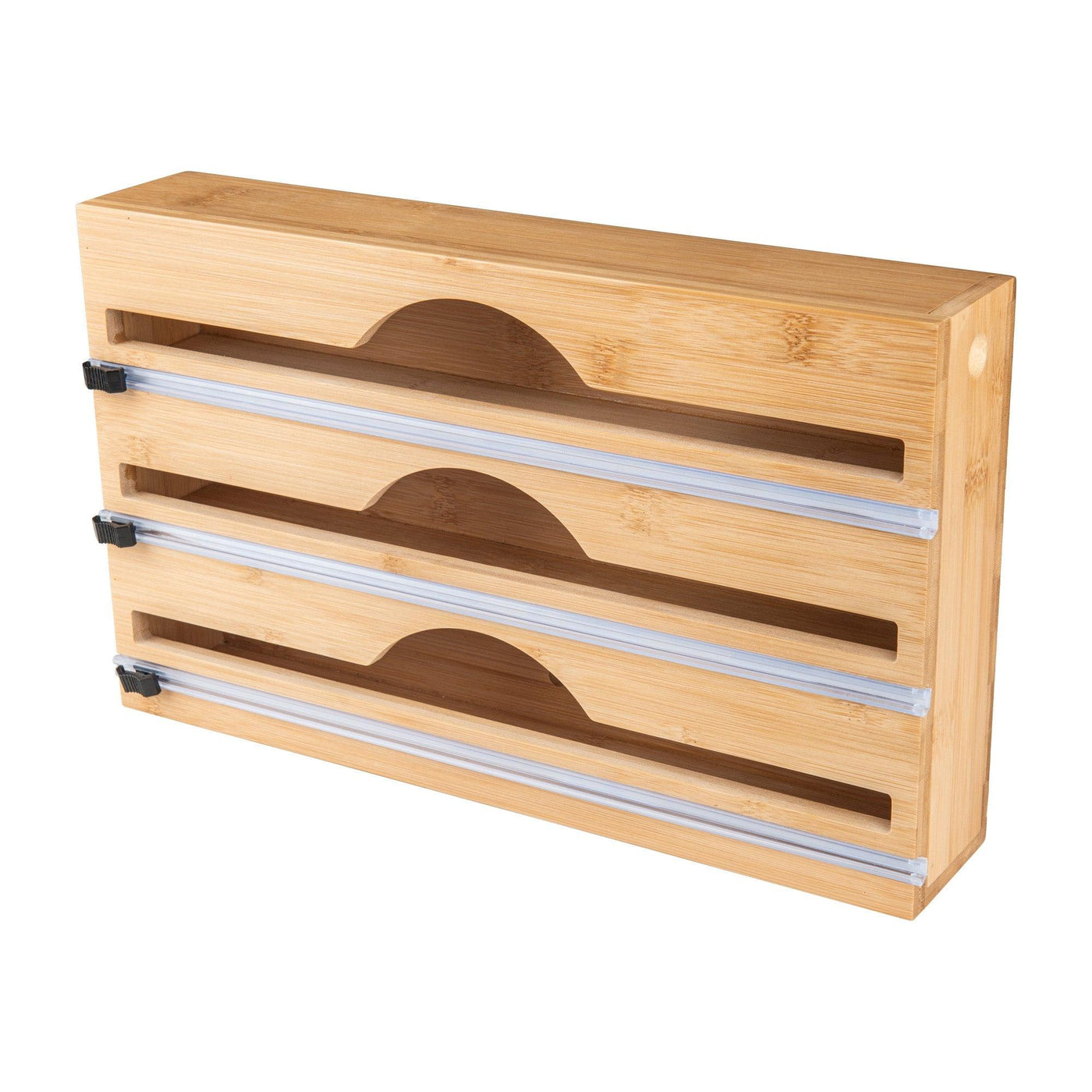 Bamboo Food Wrap Dispenser 3 Inserts Little Label Co