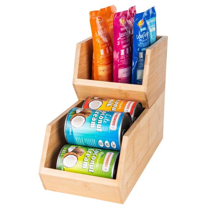 Bamboo Stackable Organiser Small - Little Label Co - Kitchen Organizers - 60%, Catchoftheday, warehouse