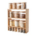 Bamboo Standing 3-Tier Shelf (for 200ml + 500ml spice jars) - Little Label Co - Spice Organizers - 60%