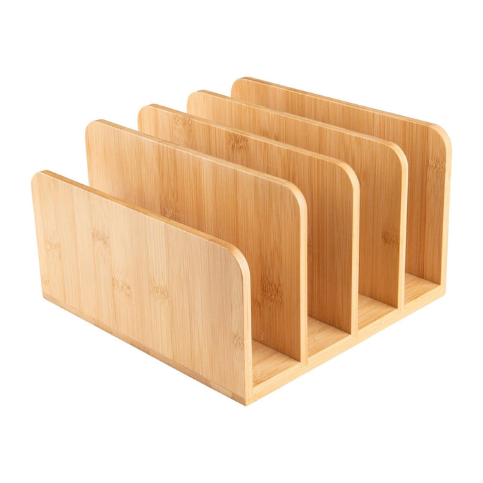Bamboo Standing Tray & Lid Organiser - Little Label Co - Storage & Organization - 40%