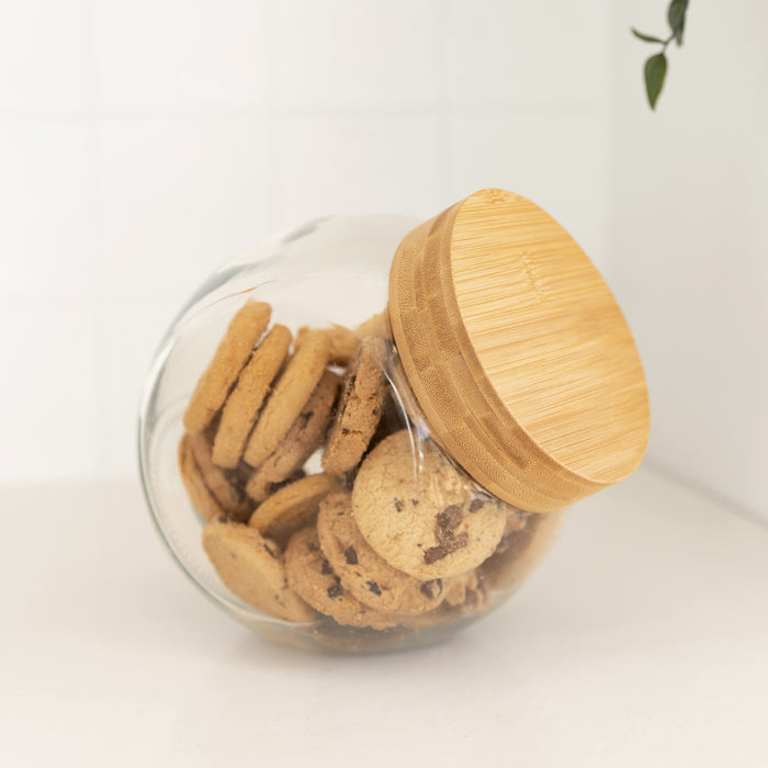Glass Snack Jar with Bamboo Lid - 2L