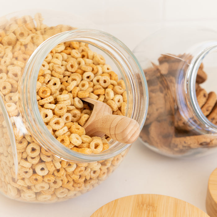 Glass Snack Jar with Bamboo Lid - 4L