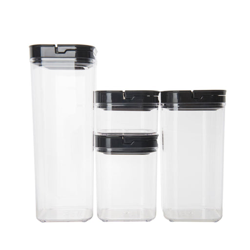 Black Flip Canister Value Pack x 4 - Little Label Co - Food Storage Containers - 20%, Catchoftheday, LLC Flip Canister