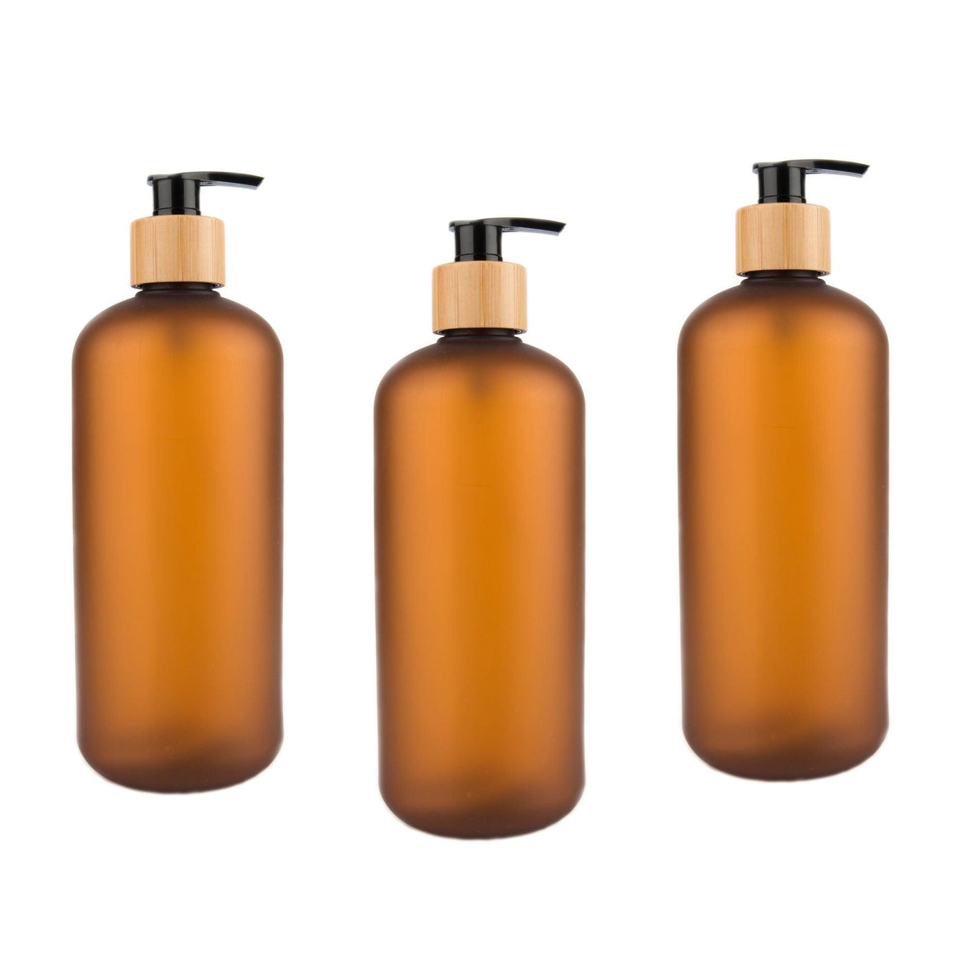 Brown Plastic Pump Bottle, 500ml Little Label Co