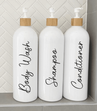 Pump Bottle Label Template: Minimalist DIY Luxury Label Designs Pump Bottle Label Template: Minimalist DIY Luxury Label Designs