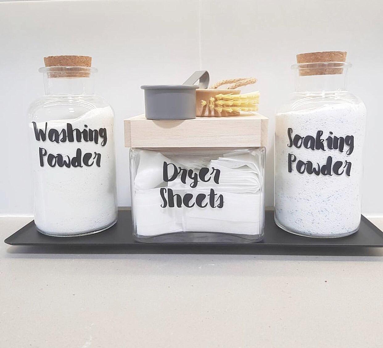Custom Made Vinyl Labels for your Laundry, Linen & Bathroom — Little ...