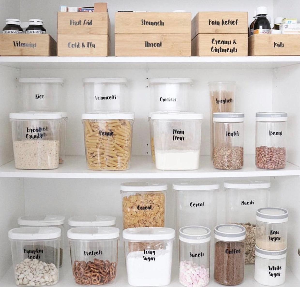 Custom Made Vinyl Pantry and Kitchen Labels — Little Label Co