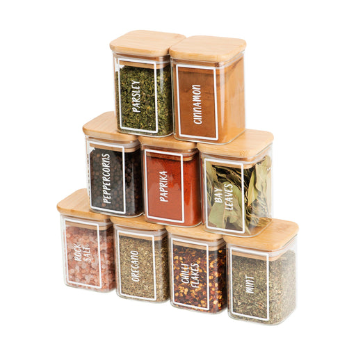Custom Square Herb & Spice Jar Labels with Border - Little Label Co - Labels & Tags - 30%, Square Spice Labels