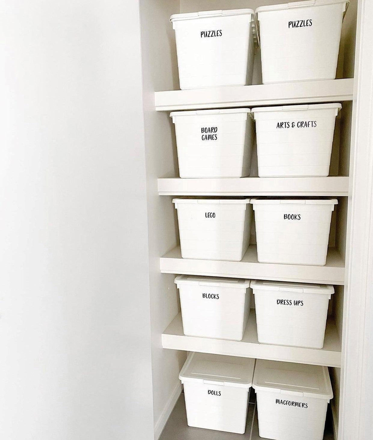 Custom Toy Room and Large Storage Tub Labels – Little Label Co