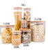 Pantry Container for food storage 500ml glass jar with bamboo lid. home organisation pantry jar