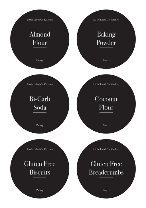 Gluten Free Pantry Stickers (24 Labels) Black or White - Little Label Co - Labels & Tags - 60%, Catchoftheday