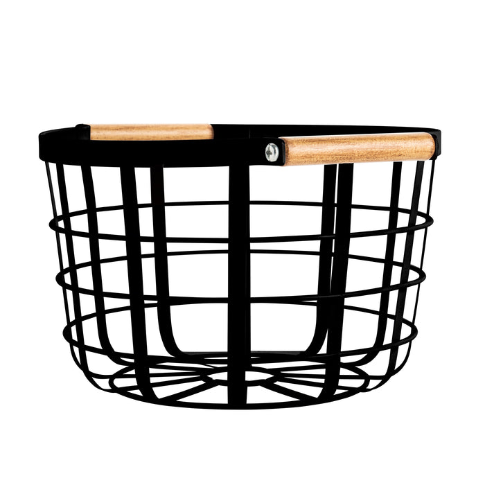 Round Storage Basket BLACK