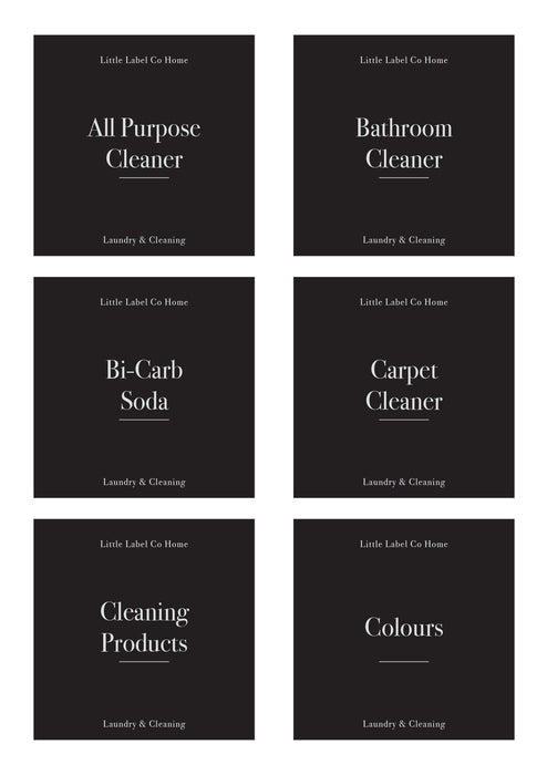 Laundry & Cleaning Stickers (30 labels) Black or White - Little Label Co - Labels & Tags - 60%, Catchoftheday