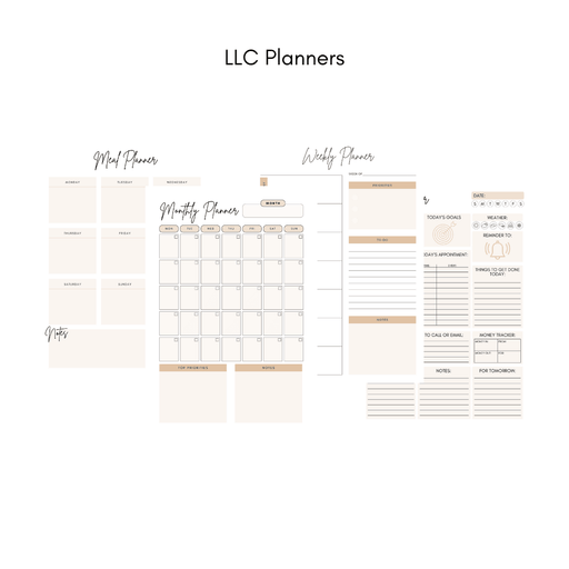 LLC Planners - Little Label Co - - 30%, Digital Download