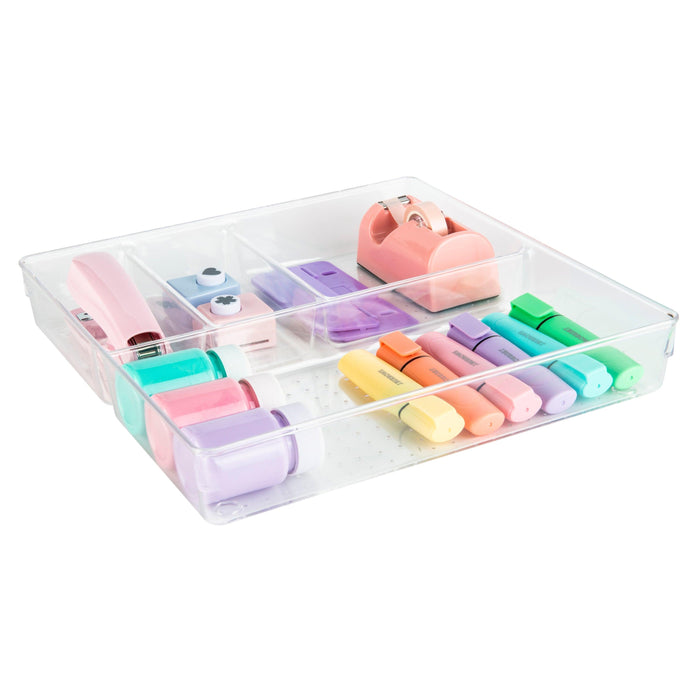 Multi-use Clear Drawer Organiser Tray - Little Label Co - Kitchen Organizers - 60%, Catchoftheday, warehouse