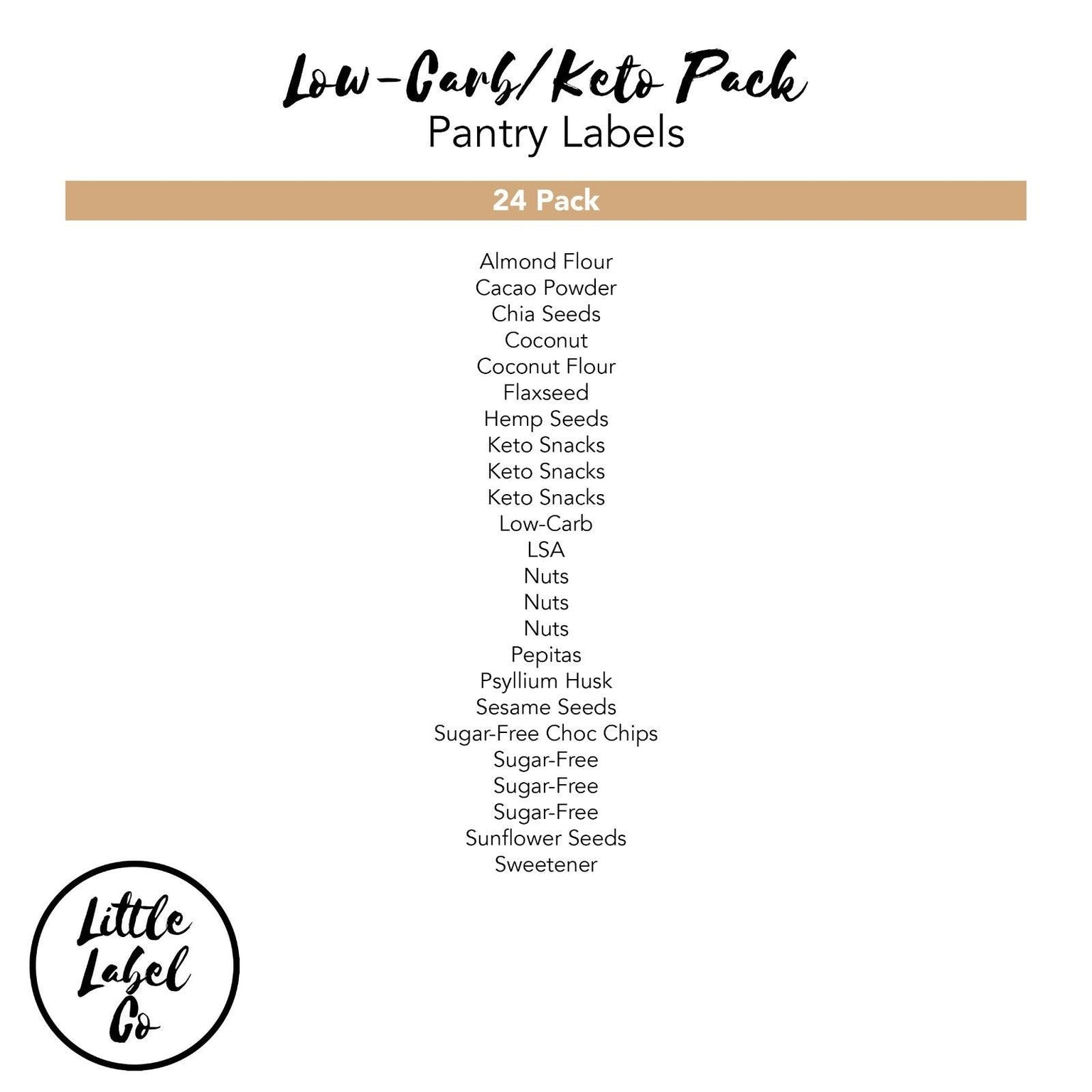 Organise Your Pantry with Little Label Co.'s Stylish Pantry Labels