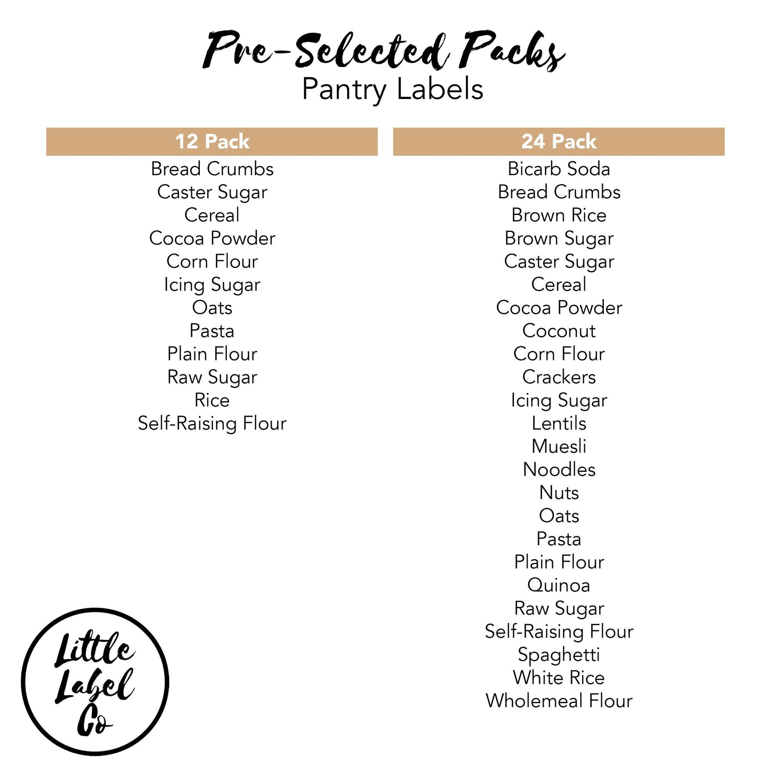 Personalised Custom Kitchen Pantry and Home Organisation Labels
