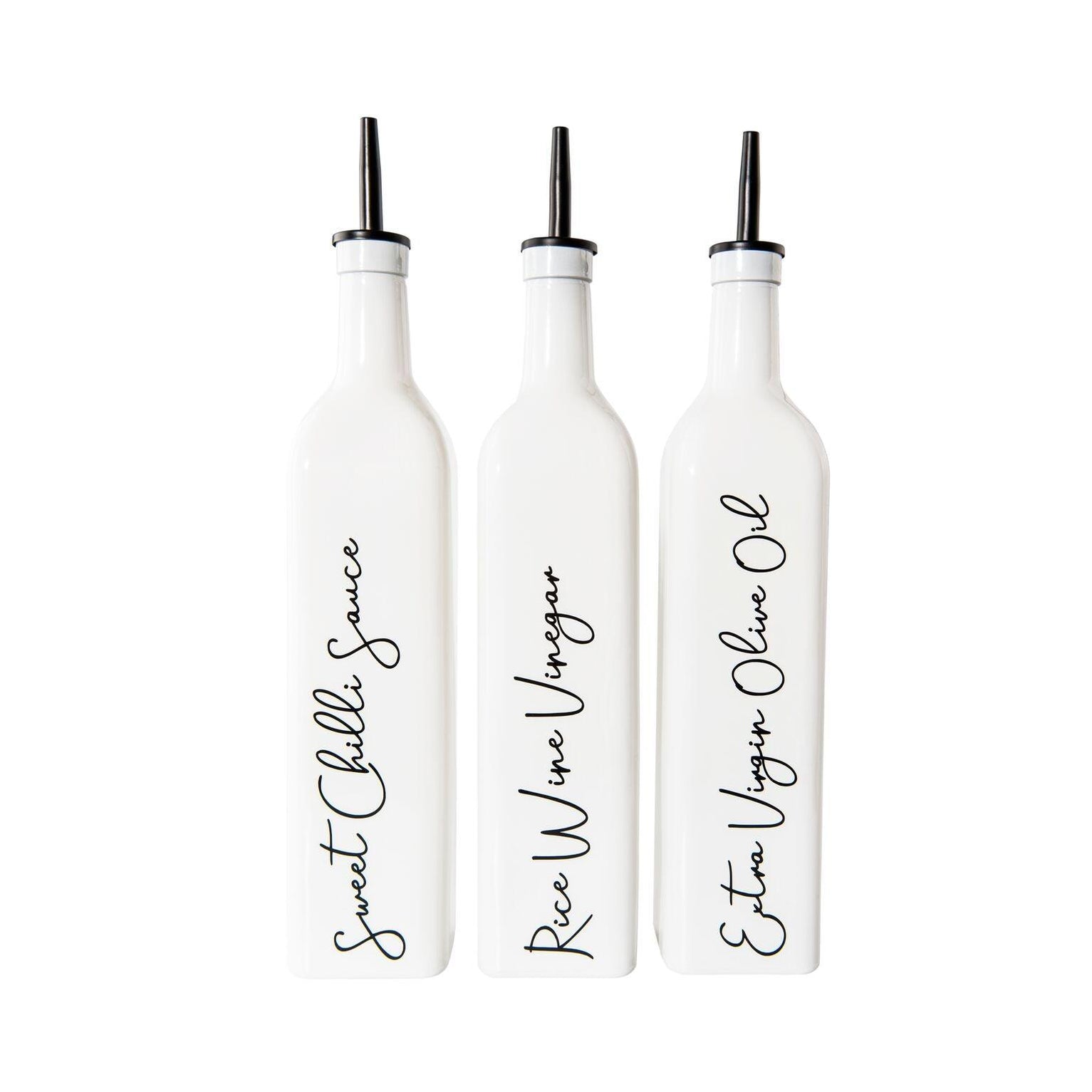 White Oil & Vinegar Bottle, 750ml Little Label Co