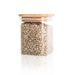 Square Glass and Bamboo Storage Jar 500ml - Little Label Co - Food Storage Containers - 20%, Food Storage Containers
