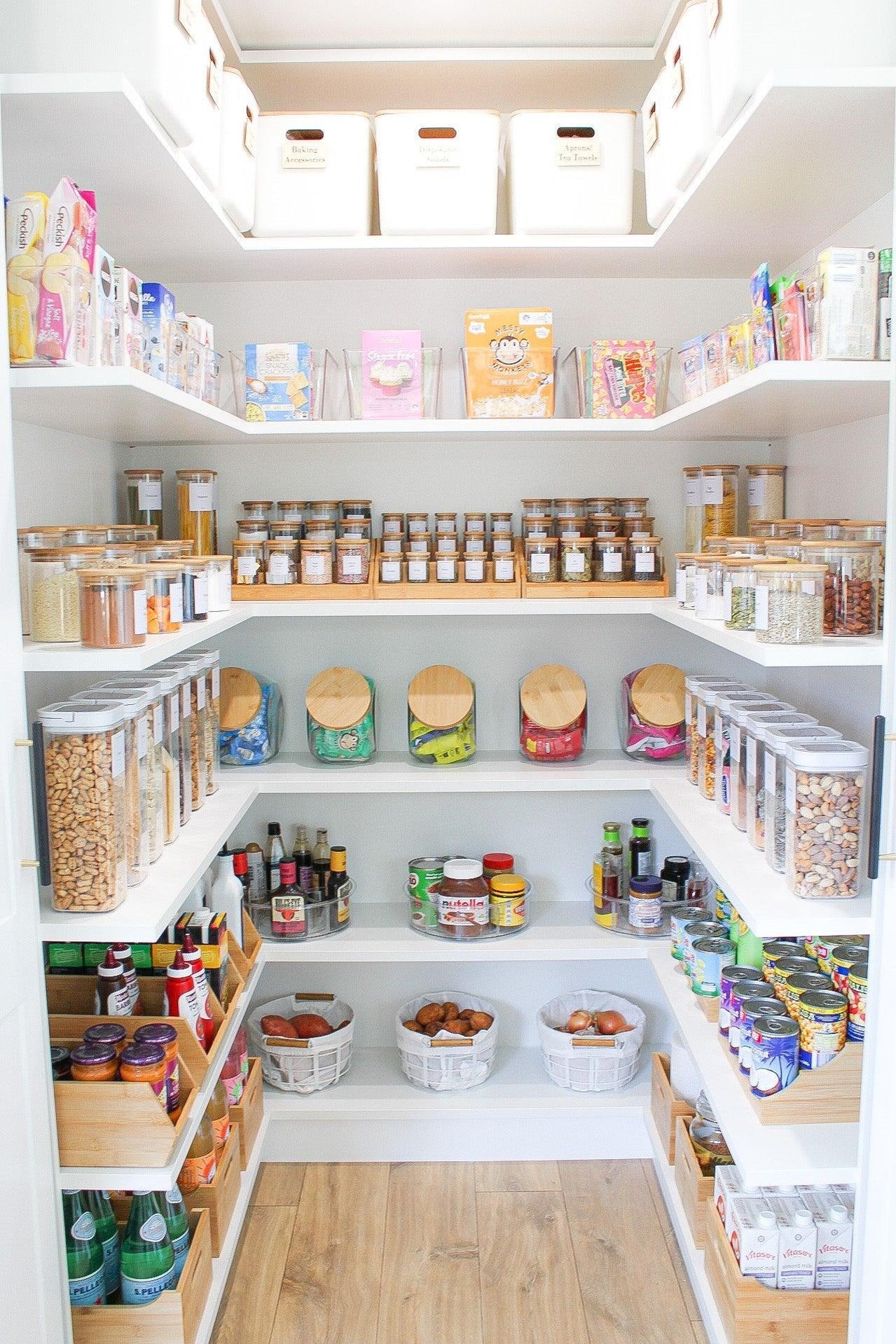 Storage Container with Bamboo Lid Jumbo – Little Label Co