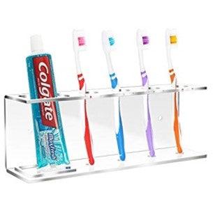 Wall Mounted Acrylic Toothbrush Holder - Little Label Co - Bathroom Accessories - 60%, warehouse