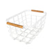 White Storage Basket with Bamboo Handle - Little Label Co - Baskets - 20%